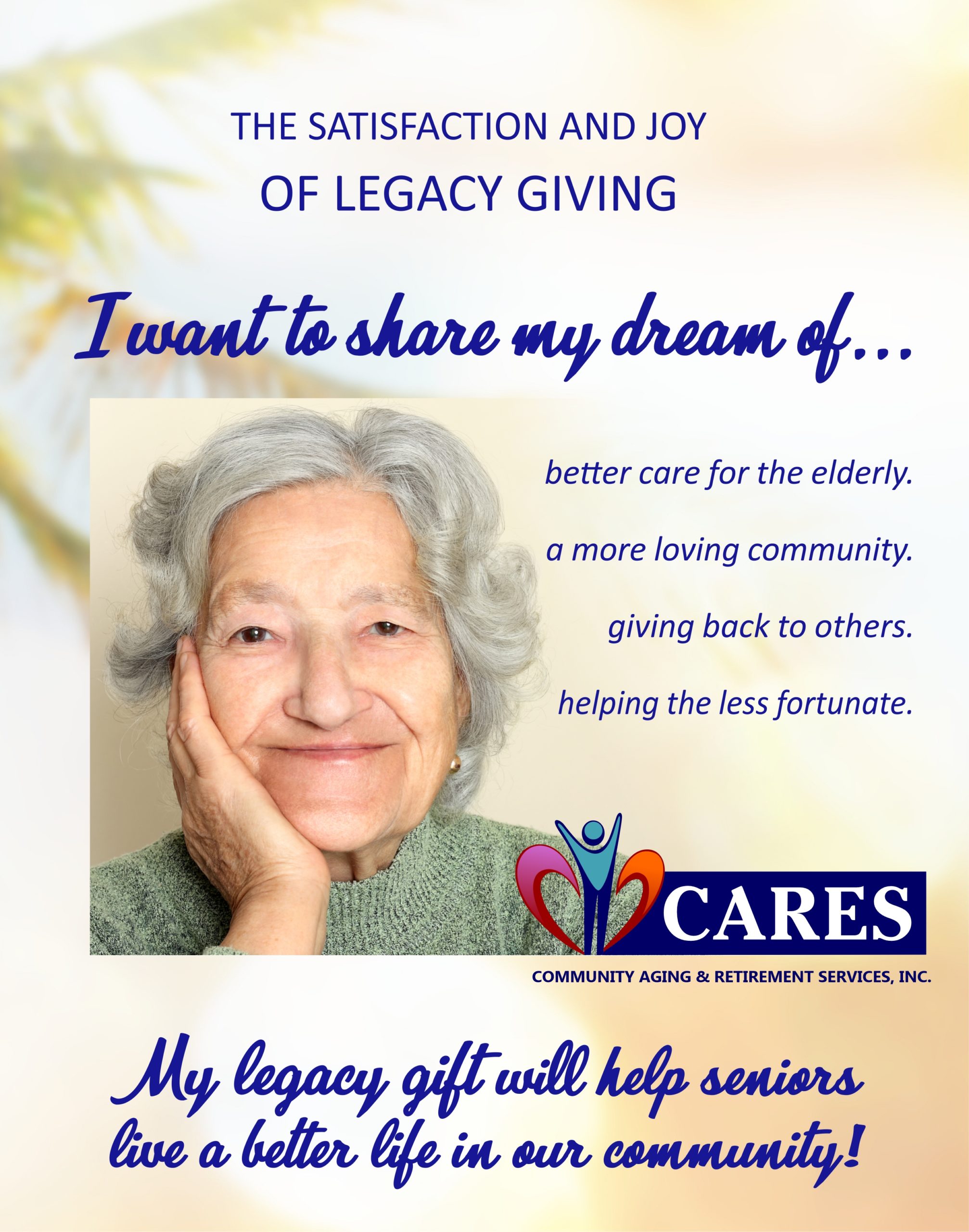 CLICK HERE to download CARES information on LEGACY GIVING